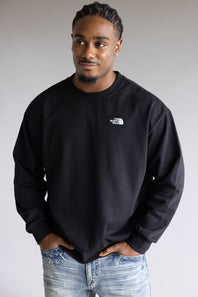 The North Face Evolution Oversized Crew Sweatshirt for Men in Black