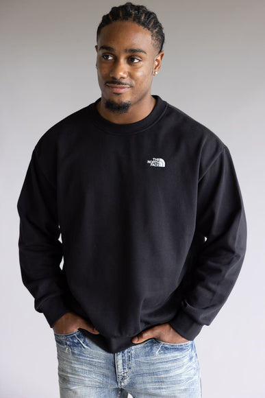 The North Face Evolution Oversized Crew Sweatshirt for Men in Black