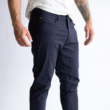 Copper & Oak Faille 5 Pocket Pants for Men in Deep Navy