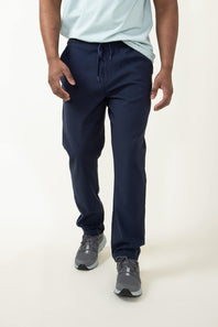 Copper & Oak Elastic File Tech Jogger Pants for Men in Blue