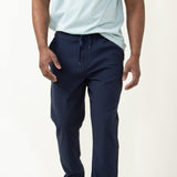 Copper & Oak Elastic File Tech Jogger Pants for Men in Blue