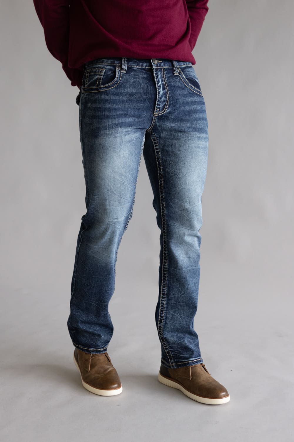 True Luck Desmond Bootcut Jeans for Men | TL24012361 – Glik's