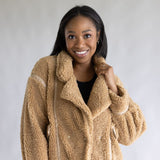 Teddy Jacket for Women in Brown