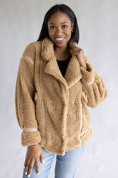 Teddy Jacket for Women in Brown