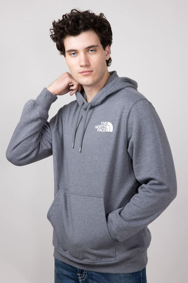 The North Face Box Logo Hoodie for Men in Grey