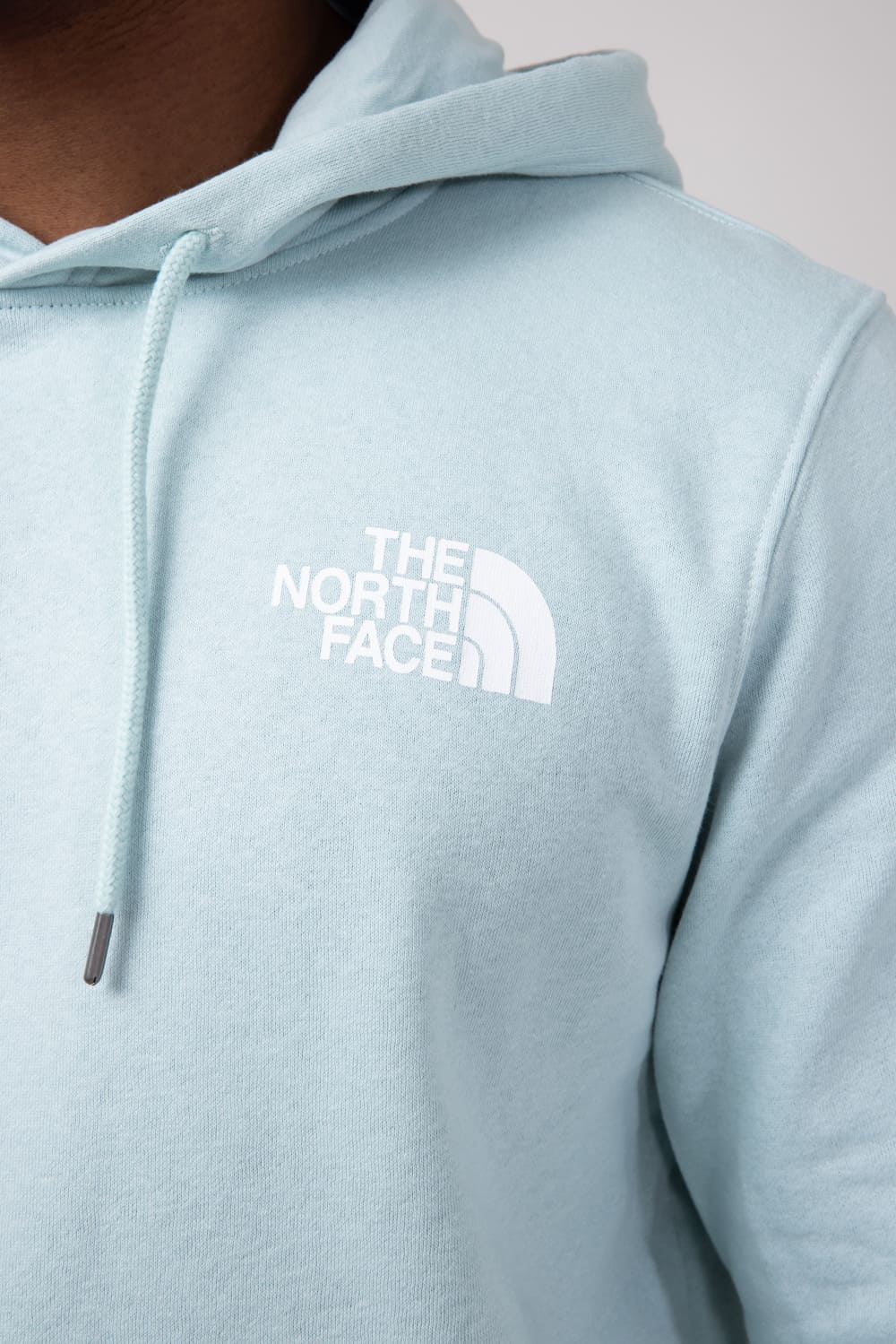 The North Face Box Logo Hoodie for Men in Muted Pine