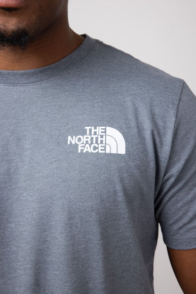 The North Face Box Logo T-Shirt for Men in Grey