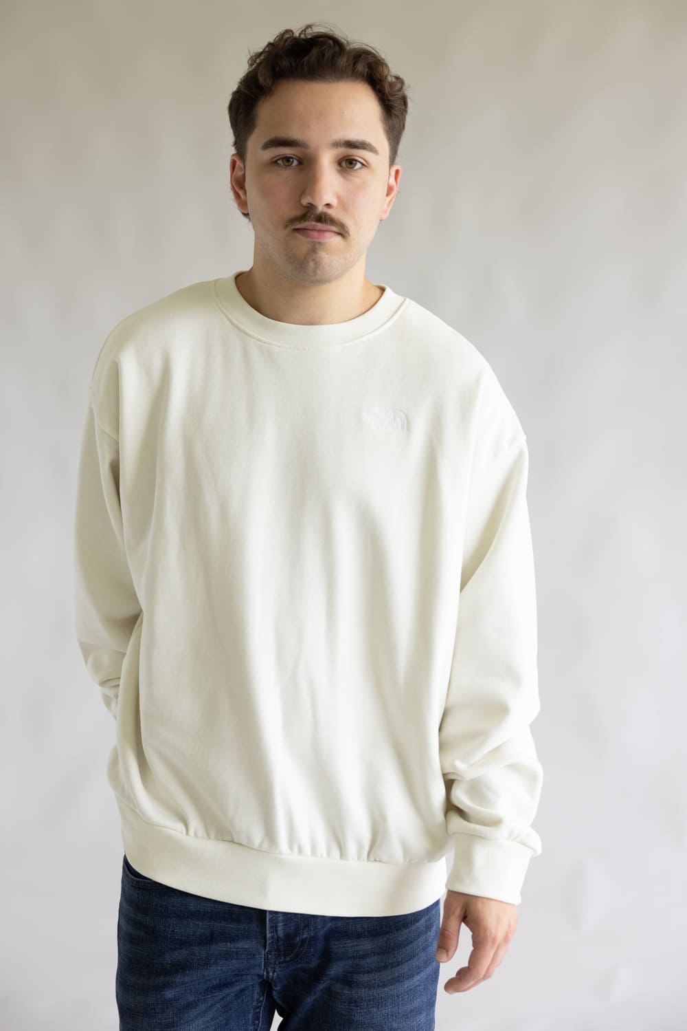 The North Face Evolution Crew Oversized Sweatshirt for Men in White