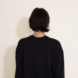 The North Face Evolution Oversized Crew Sweatshirt for Women in Black