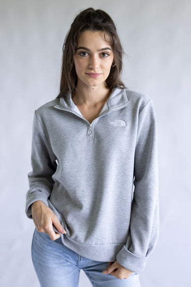 The North Face Evolution ¼ Zip for Women in Heather Grey