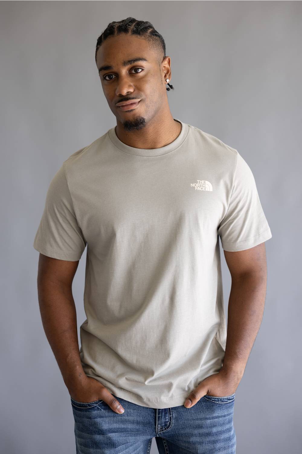 The North Face Explore Postcard T-Shirt for Men in Stone