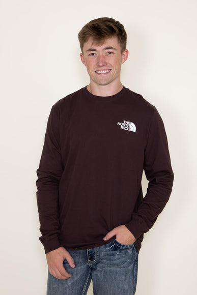 The North Face Long Sleeve Box NSE T-Shirt for Men in Brown