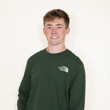 The North Face Long Sleeve Sleeve Hit T-Shirt for Men in Green 