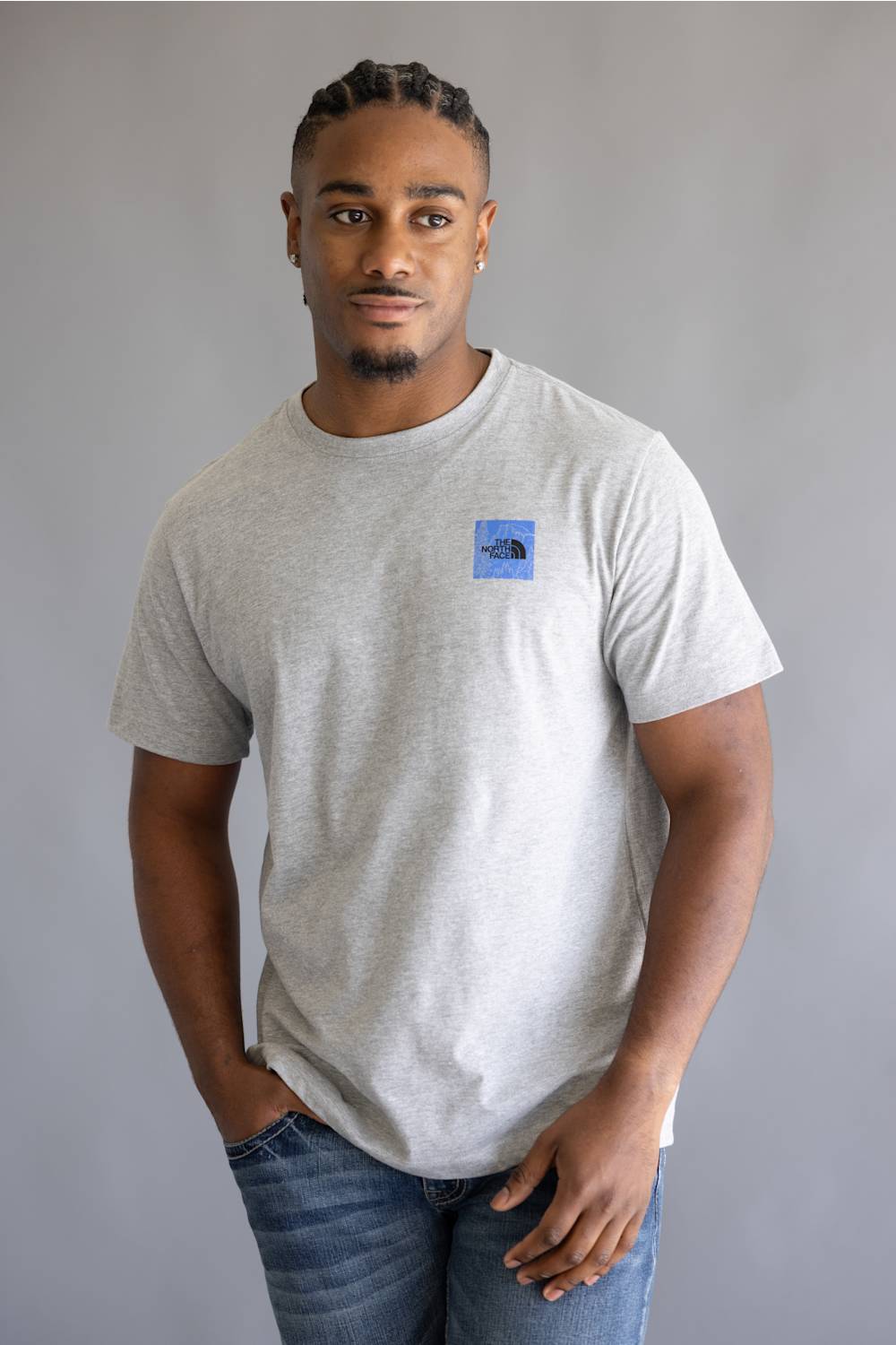 The North Face Monte T-Shirt for Men in Grey