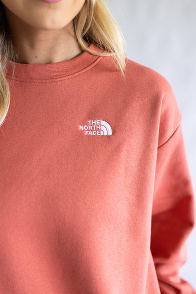 The North Face Oversized Simple Dome Fleece Sweatshirt for Women in Mars Dust