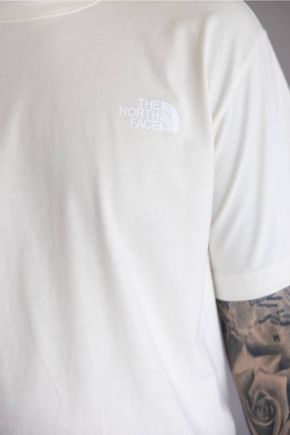 The North Face Red White & Blue Tee for Men in White Dune