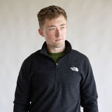 The North Face Textured Cap Rock Quarter Zip for Men in Black Heather