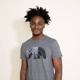 The North Face Tri Blend Bear T-Shirt for Men in Grey Heather