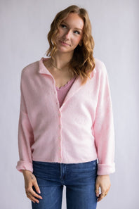 Things Between Piper Cardigan for Women in Baby Pink