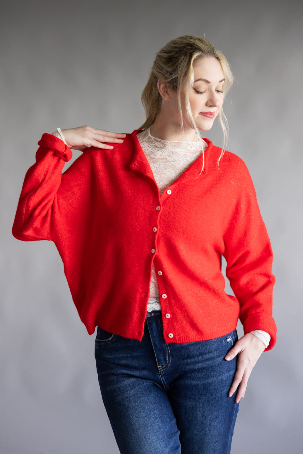 Things Between Piper Cardigan for Women in Red
