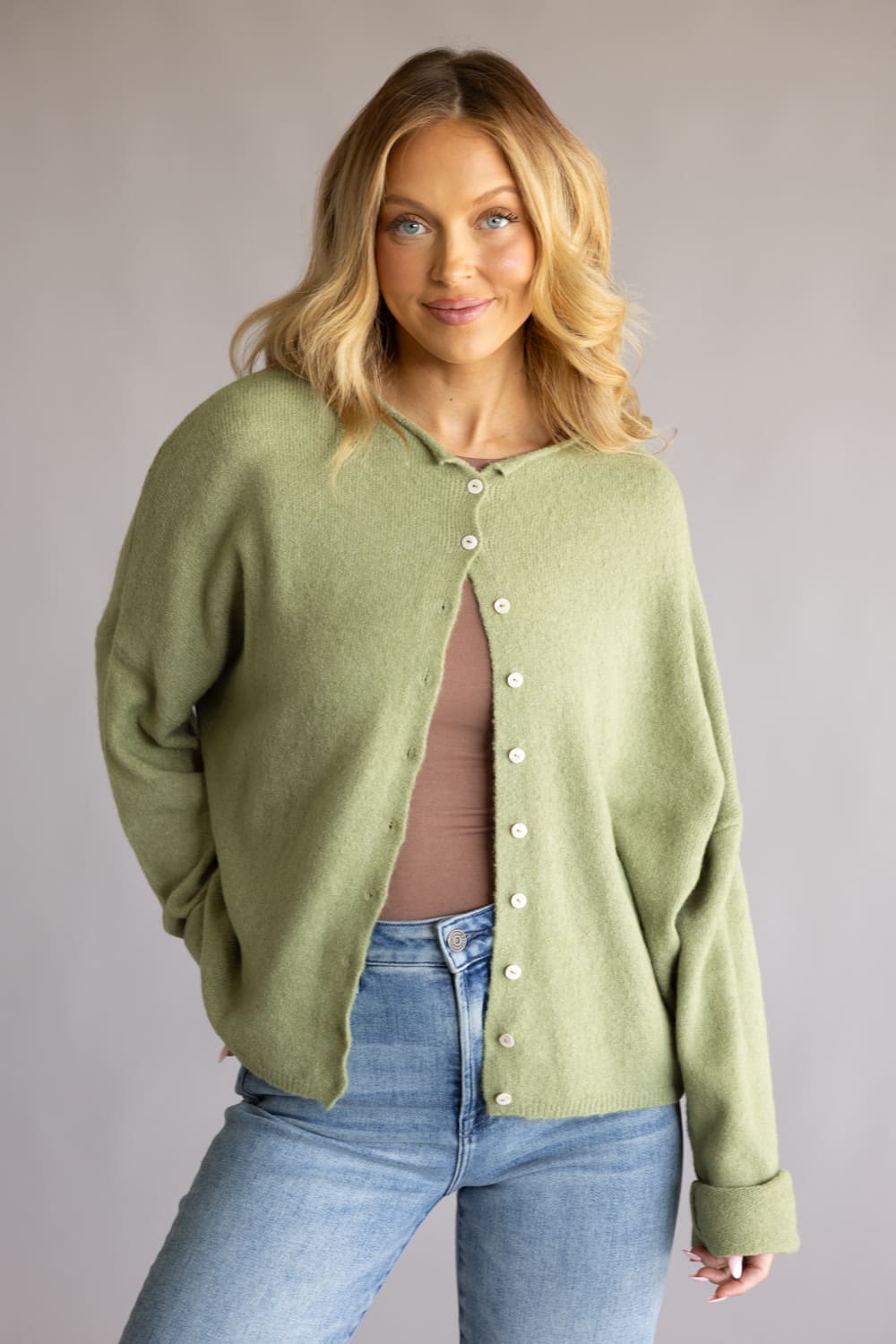 Things Between Piper Cardigan for Women in Sage