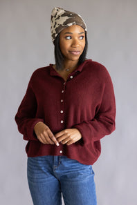 Things Between Piper Cardigan for Women in Wine
