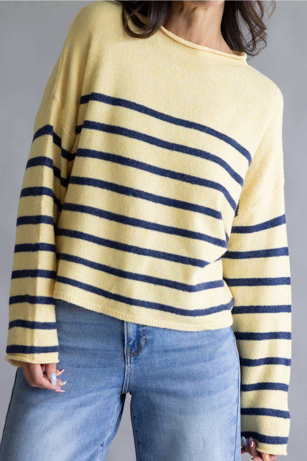 Things Between Striped Piper Pullover for Women in Butter
