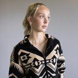 Thread & Supply Canyon Jacket for Women in Cream Black Aztec