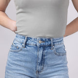 Thread & Supply Cloud Vintage Stretch Mid-Rise Denim Shorts for Women