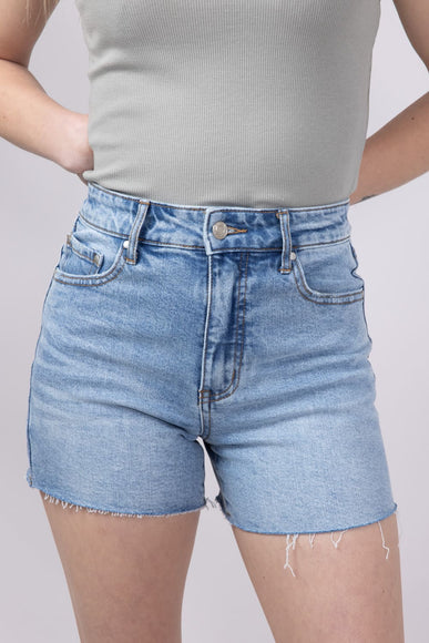 Thread & Supply Cloud Vintage Stretch Mid-Rise Denim Shorts for Women