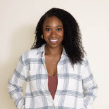 Thread & Supply Domingo Plaid Flannel for Women in Blue