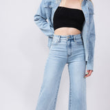 Thread & Supply High Rise Luca Vintage Wide Crop Jeans for Women