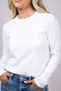 Thread & Supply Jess Long Sleeve Shirt for Women in White