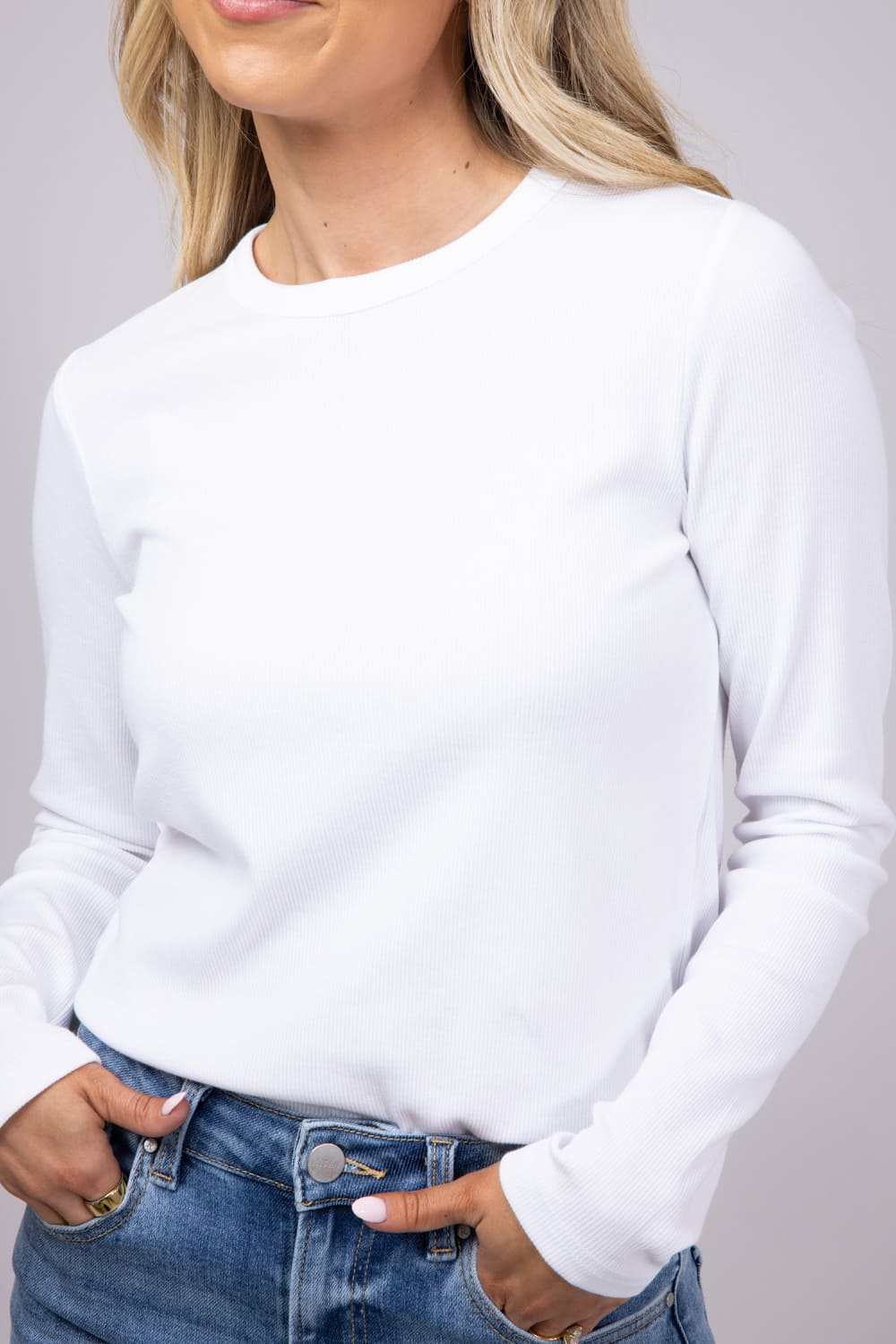 Thread & Supply Jess Long Sleeve Shirt for Women in White