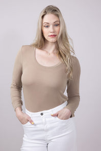 Thread & Supply Lauren Shirt for Women in Taupe
