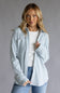 Thread & Supply Lewis Soft Luxe Button Up Shirt for Women in Light Blue Stripe