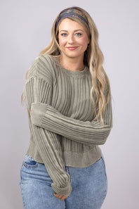 Thread & Supply Lucille Sweater for Women in Desert Sage