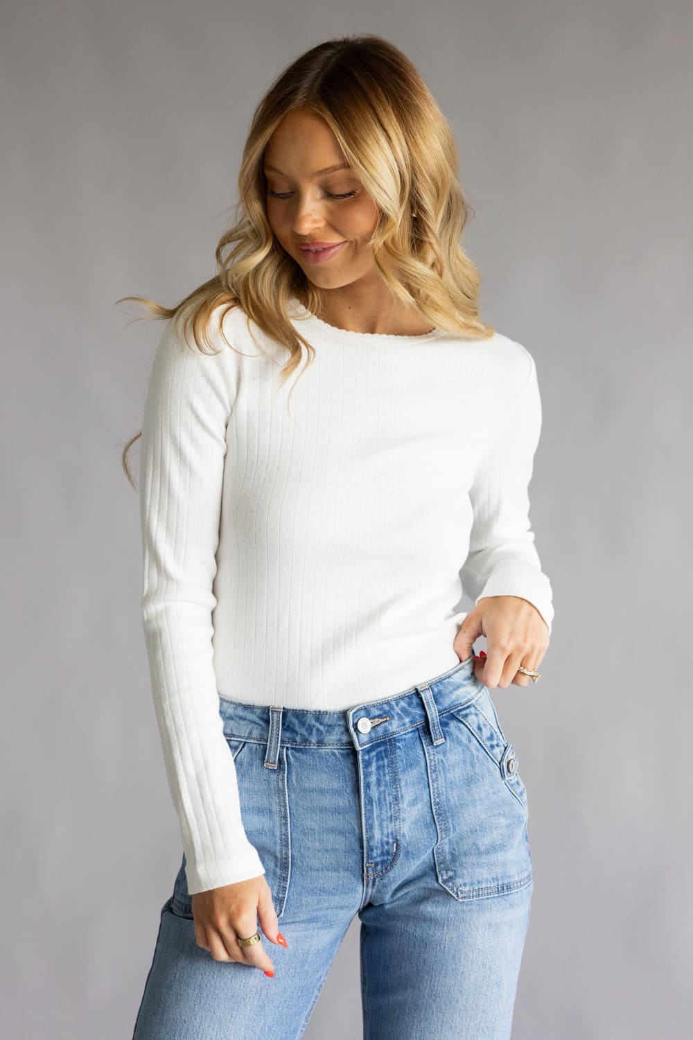 トップス andmary Lindsay logo tops Ivory トップス Lindsay logo tops andmary ivory ANDMARY】Lindsay logo tops