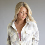 Thread & Supply Santa Fe Jacket for Women in Ivory Plaid