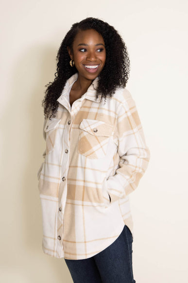 Thread & Supply Tullis Shacket for Women in Cream/Tan