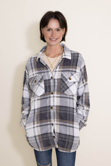 Thread & Supply Tullis Shacket for Women in Grey