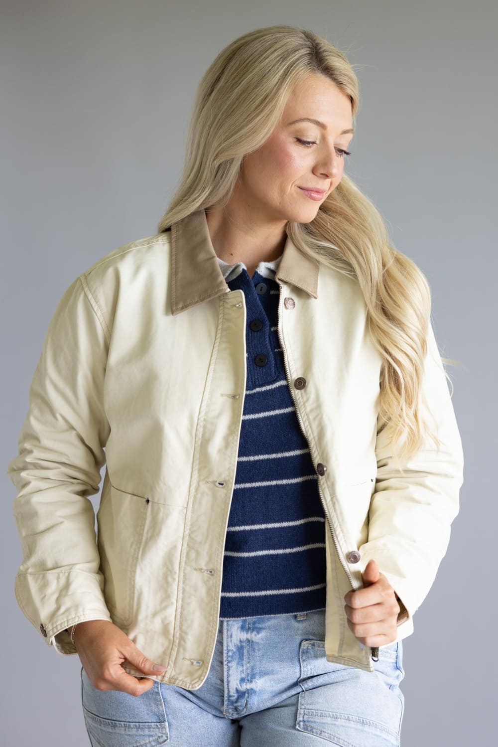 Thread & Supply Zola Jacket for Women in Ecru