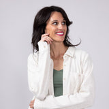 Thread & Supply Lewis Soft Luxe Button Up Shirt for Women in Oatmeal