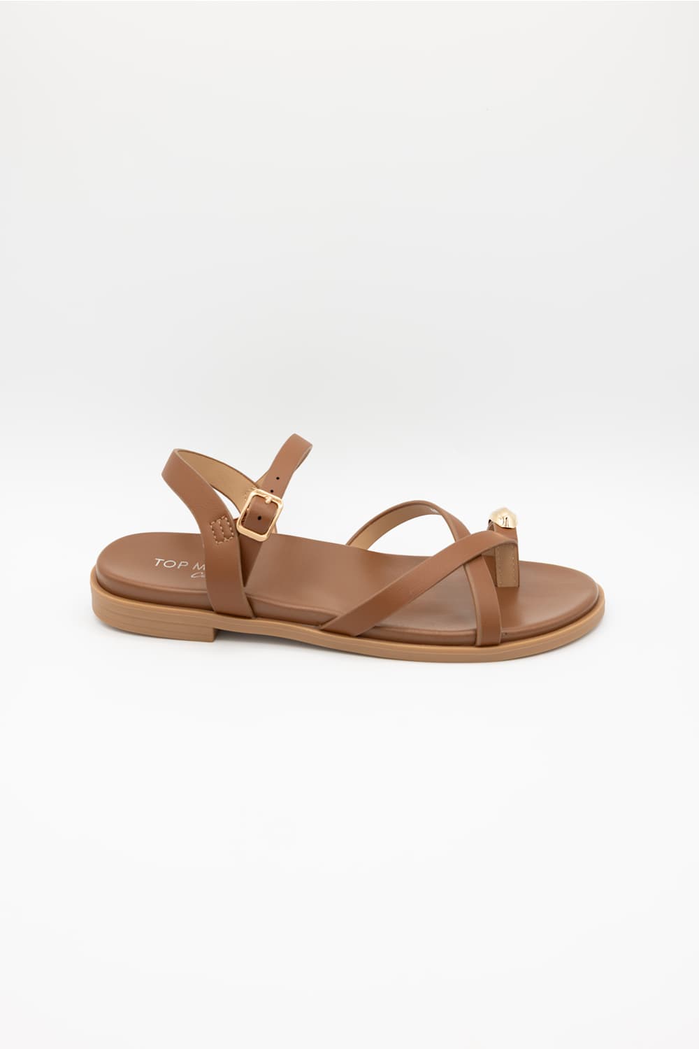 Top Moda Melrose toe loop sandal tan 