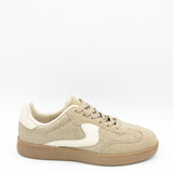 Top Moda Remus Raffia Sneakers for Women in Taupe