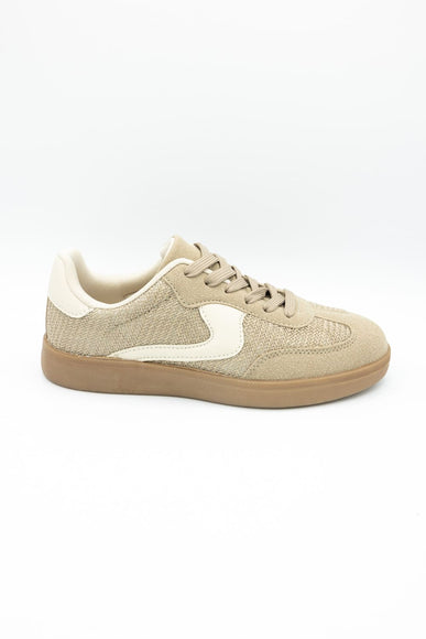 Top Moda Remus Raffia Sneakers for Women in Taupe