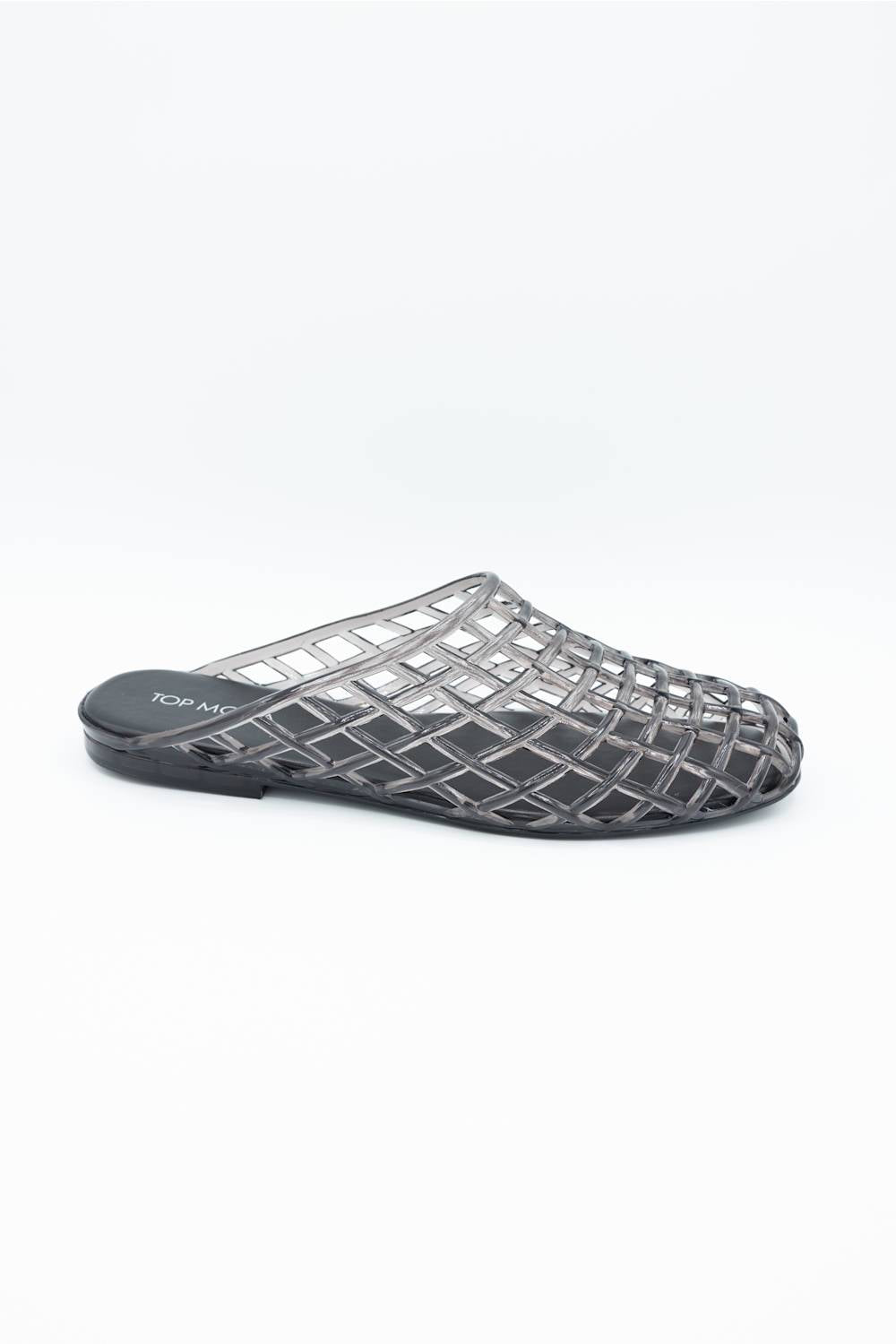 Top Moda Solar Jellie Slide Sandals for Women in Black