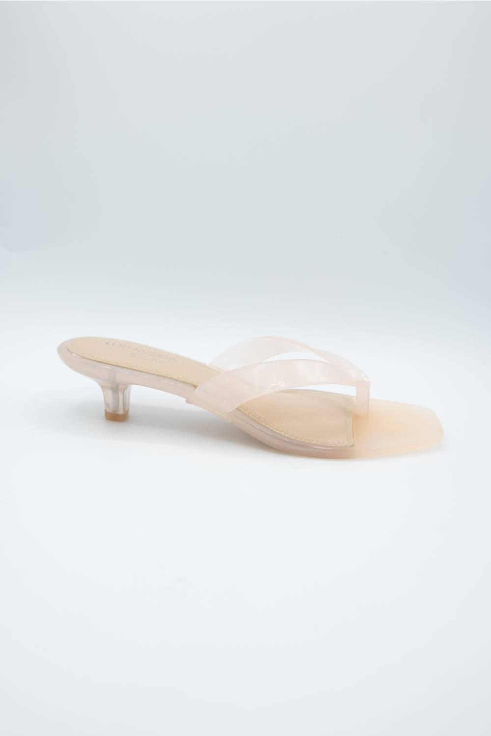 Top Moda Violet Jellie Kitten Heels for Women in Nude