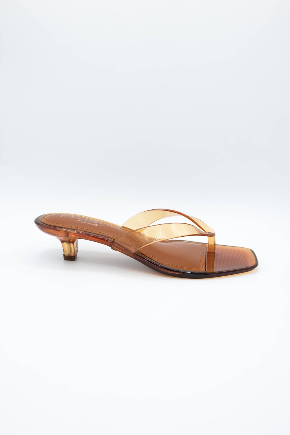 Top Moda Violet Jellie Kitten Heels for Women in Tan
