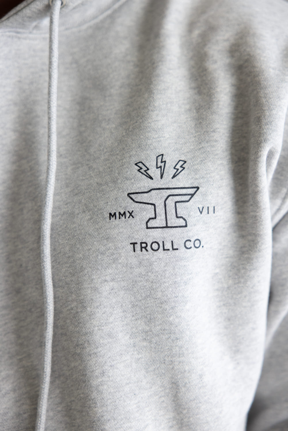Troll Co. Twisting Wrenches Hoodie for Men in Grey | TC1036